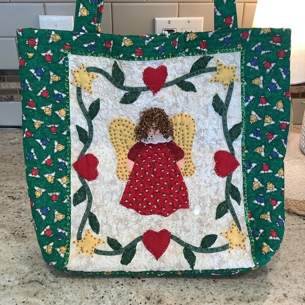 Handmade Angel Tote Bag - Picture 4 of 8